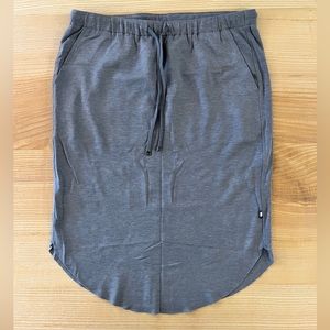 Kit & Ace brushed drawstring skirt, size S, Grey